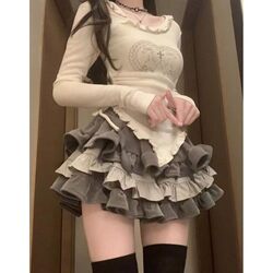 Y2K Spicy Girl Heavy-Duty Cake Short Skirt for Women 2026 Early Spring New Design Niche A-Line Puffy Half Skirt