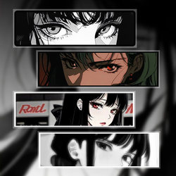 Reflective Car Stickers Jdm Anime Eyes Two-Dimensional Girl Eyes Electric Motorcycle Computer Case Decoration Car Stickers