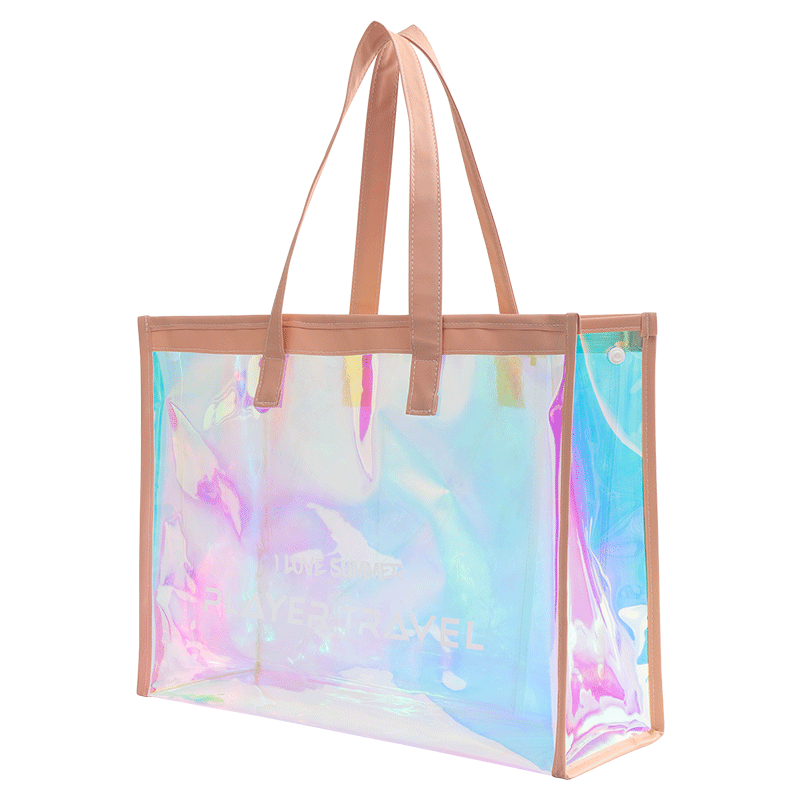 
Colorful swimming bag large capacity transparent beach bag travel tote bag yoga fitness shoulder bag waterproof storage bag