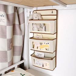 Bed Storage Storage Box Hanging Wall-Mounted Wall-Mounted Storage Bag Dormitory Artifact Hook Type Hanging