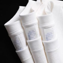 Xinjiang Cotton 400g Heavyweight Pure Cotton Long-Sleeve T-Shirt, Autumn and Winter Loose Pure White Inner Layer Base Shirt Sweatshirt for Men and Women