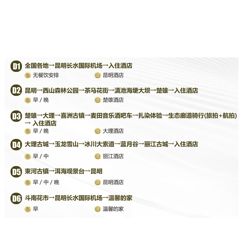 海景房+0自费+12人小团云南旅游昆明大理丽江玉龙雪山洱海6天5晚