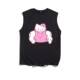 Overseas orders with foreign trade withdrawal of the final goods ~ Korean version of high street fun versatile prints for men and women vests sleeveless T-shirt tops
