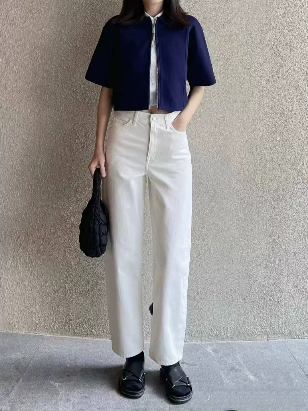 COS风女装2023秋季新品标准版型短款短袖针织夹克1198898001-Taobao Vietnam
