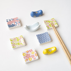 Small Rooftop, Peace Dove and Spring Zakka, Japanese Style, ins Ceramic Holder, Underglaze Color Chopstick Holder, Holder