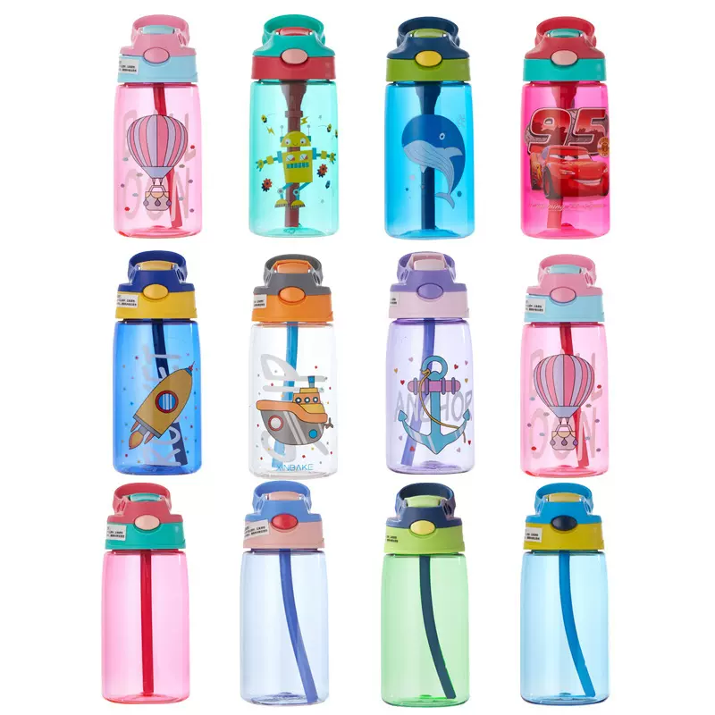 Kids Water Sippy Cup Creative Cartoon Baby Feeding Cups with