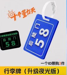 [Ten Qin Tian] Youth's Same Official Limited Luggage Tag Card Holder Pendant 2.5 Luminous Version