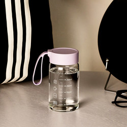 High Borosilicate Glass Cup, Graduated Cup, Milk Cup, Coffee Cup, Portable Breakfast Cup, Soy Milk Cup, Small Take-Out Cup