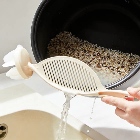 
Jiang Yan's same rice washing artifact food-grade filter rice washing sieve household kitchen rice washing and grain drainage baffle