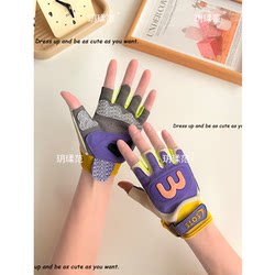 Motorcycle Riding Gloves for Women, Half-Finger, Non-Slip, Shock-Absorbing, Summer Outdoor Riding, Road Bike, Retro Racing Motorcycle Gloves
