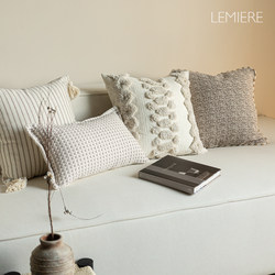 Nordic Style Pillow Modern Minimalist Living Room Sofa Cushion Pillowcase Homestay Model Room Decorative Atmosphere Pillow