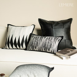 Modern Light Luxury Living Room Sofa Backrest Italian-Style Headboard Pillow Model Room Decorative Pillowcase Homestay Cushion