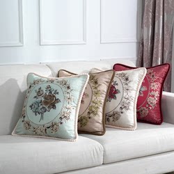 Nordic Square Pillow, European-Style Living Room Cushion, Sofa Pillow, Bedroom Headboard Large Backrest Cover, High-End Luxury Lumbar Cushion