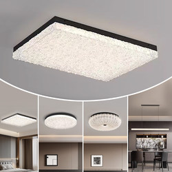 Italian Minimalist Living Room Ceiling Lamp Zhongshan Lighting Fixtures Whole House 2026 New Model Light Luxury High-End Ice Crack Pattern Hall Lamp