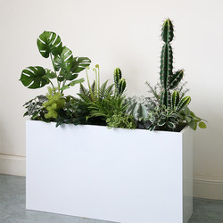 Simulated Cactus Green Plant Landscaping Indoor Artificial Plant Partition Ornaments Outdoor Flower Box Tropical Succulent Plant Decoration