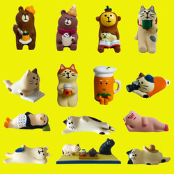 Japanese-Style Zakka Goods Shiba Inu Penguin Photo Cat White Bear Edamame Lazy Cat Creative ins Resin Crafts Ornaments