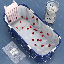 Foldable Heated Bath Tub for Adults, Home-Use Sitting Bath Basin, Full-Body Bath Tub, Adult Essential