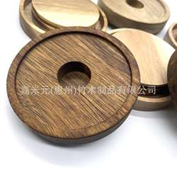 92 acacia wood lid retro glass bottle food storage jar sealed wooden lid business gift solid wood
