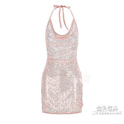 Sexy and Beautiful Abstinence-Style Women's Clothing, a Backless Dress with a Variety of Styles, Waist-Cinching and Slimming Plus-Size Dress