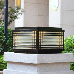 Outdoor Waterproof Solar Column Lamp, Courtyard Simple Modern Villa Gate Pillar Wall Lamp, Outdoor Gate Pillar Lamp