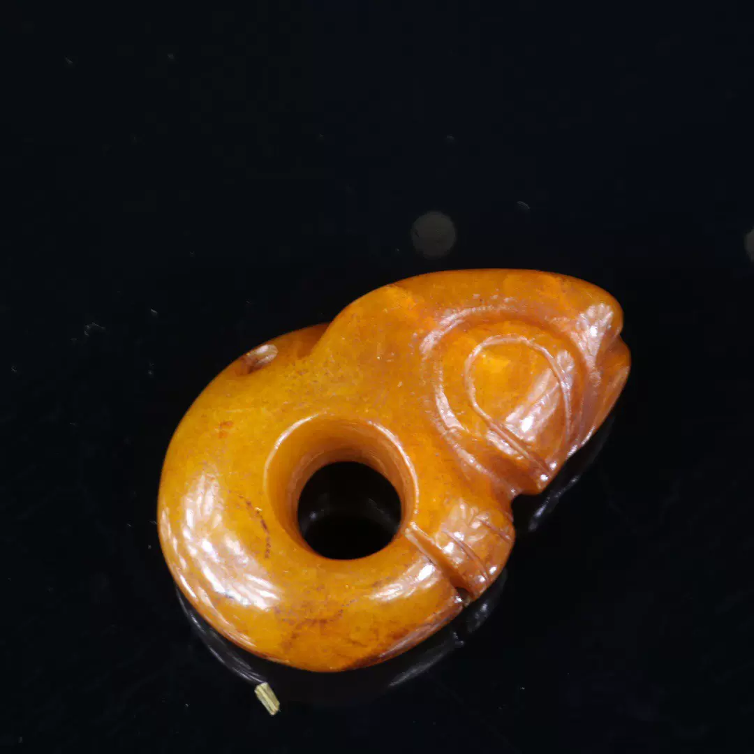 古玩舞人和田玉翁仲老玉和田玉高古玉古董收藏贵人八刀蝉战汉吊坠
