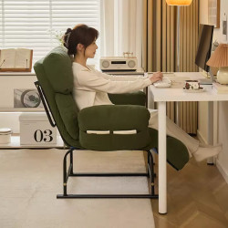 Lazy Sofa Chair, Dual-Purpose for Sitting and Lying, Nap Chair, Reclining Chair for Sleeping, Dormitory Study Chair, Home Office Computer Chair