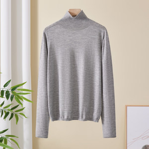 
Chunzhu 26 spring new worsted wool cashmere, age-reducing, modern, skin-friendly, warm turtleneck sweater for women, cashmere sweater