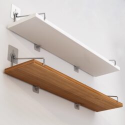 No-Drill Wall-Mounted Shelf, Straight Board Wall Hanging for Bedroom and Living Room, Wall-Mounted Bookshelf, Storage Solution, Floating Shelf