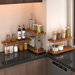 Medieval-Style Kitchen Storage Rack, Multi-Functional Multi-Layer Storage Rack, Small Rack for Condiments, Various Gadgets, Corner Countertop