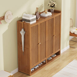 Multi-Layer Shoe Rack for Home Entrance, Large Shoe Cabinet for Indoor Hallway, Simple Bamboo Design, New Model 2026 Hot Item for Entryway