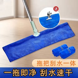 Mop and Squeegee Combo for Home Use, One-Step Cleaning, Dual-Use for Dry and Wet, 2024 New Model, Special Cleaning Cloth for Housekeeping and Maintenance