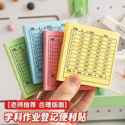 Student Number Sticky Notes for Checking Homework Completion Status, Registration and Statistics Form, Adhesive Labels Specifically for Elementary and Middle School Students