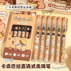 New Kapibara Black Pen Quick-Drying Liquid Rollerball Pen Water-Based Liquid Rollerball Pen