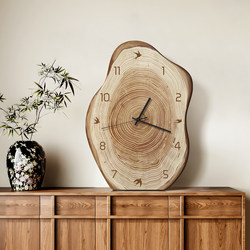 Vintage-Style Clock Desktop Display Retro Clock Ornament Living Room Creative Wall Clock High-End Niche Wall Hanging