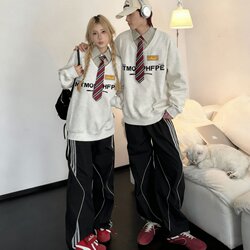Couple Outfits, High-Quality Sweatshirt Sets, Class Uniforms for Junior High and High School Students, Performance Costumes for Sports Meets, Trendy Sportswear