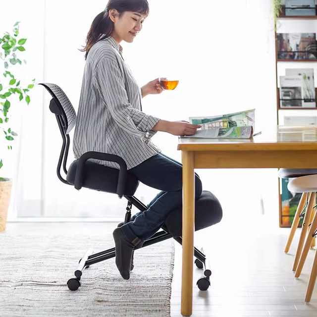 Japan SANWA posture corrective chair ergonomic chair office writing home student chair office air rod lifting backrest kneeling chair