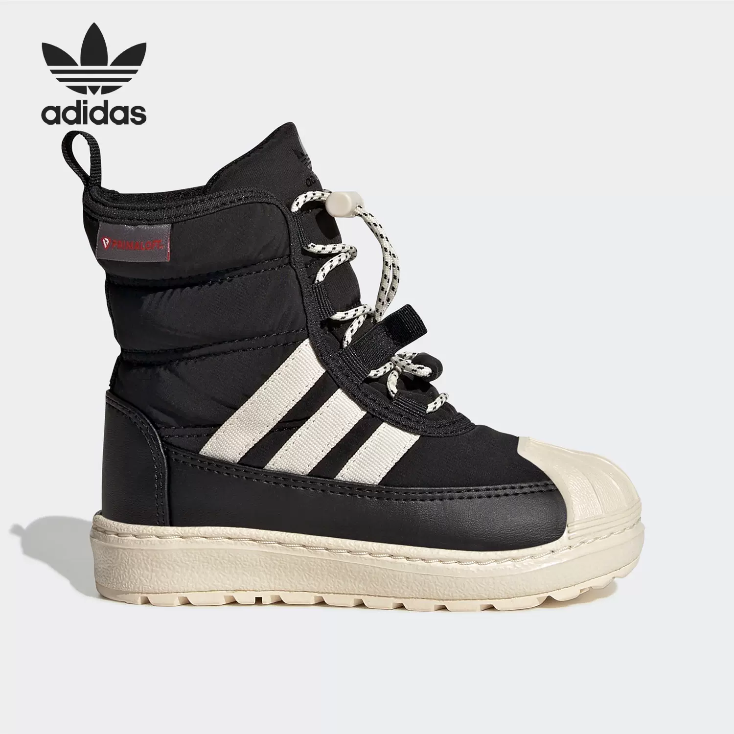 Adidas/Adidas官方正品三葉草小童運動休閒高筒雪地靴GX9079-Taobao