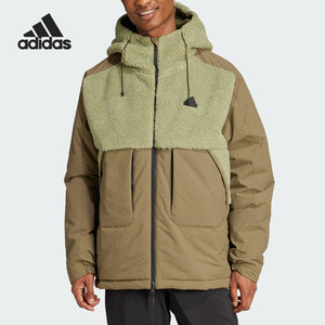 
Adidas/Adidas genuine new men's warm sports splicing hooded cotton jacket IZ4661