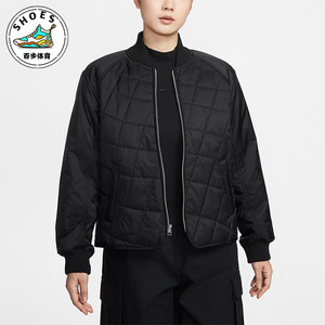 Nike/Nike genuine 2026 spring women's daily stand-up collar warm casual cotton clothing IF0343-010