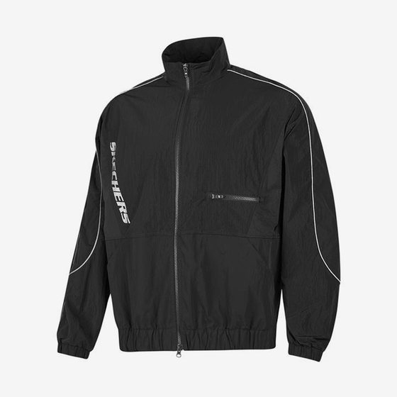 
Skechers/Skechers genuine spring and summer new men's woven stand-up collar zipper breathable sports jacket