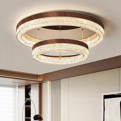 Vanke Italian-Style Hall Main Light Luxury Living Room Chandelier Walnut Modern Minimalist 2025 Whole House Zhongshan Lighting Fixtures