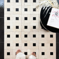 French Medieval Weaving Mosaic Natural Moonstone Mosaic Catering Bed and Breakfast Villa Courtyard Non-Slip Floor Tiles