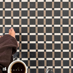 French Old Money Style Black Checkered Kitchen Entrance 300-Patterned Tiles Bar Clothing Store Dining Decoration Floor Tiles