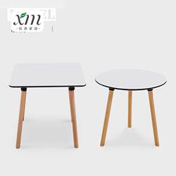 Nordic home dining table modern simple iron milk tea shop round table outdoor leisure negotiation table simple coffee table