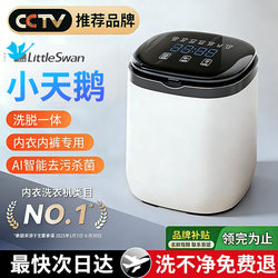 Underwear Washing Machine, Fully Automatic Mini Cleaning Machine, Small Household Dedicated Sock Washing Machine, Washing and Drying All-In-One