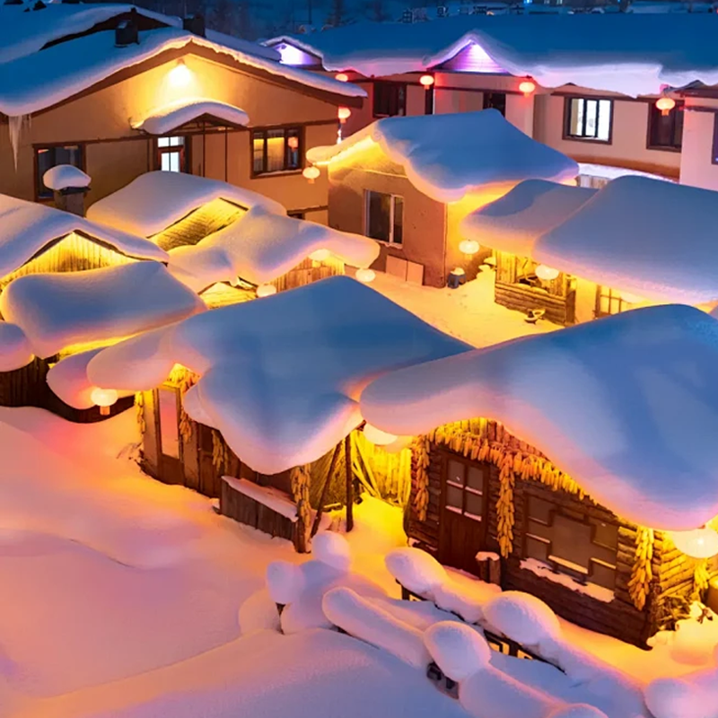 东北旅游哈尔滨旅游雪乡亚布力旅游滑雪3天2晚2-8人纯玩团无购物