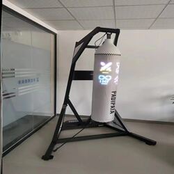Smart Interactive Hanging Boxing Training Equipment, Freestanding Human-Shaped Wobble Dummy, Home-Use Standing Punching Bag for Children