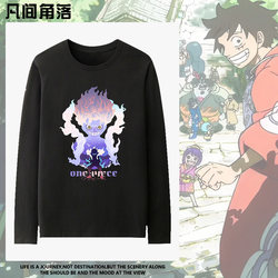 One Piece Collaboration Long-Sleeve Men's Autumn T-Shirt, Luffy and Zoro Anime Merchandise Clothing