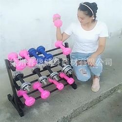 Dumbbell rack household small dumbbell rack triangle bracket kettlebell rack women's fitness equipment men's dumbbell storage