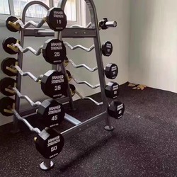 Hummer Fixed Barbell Twelve-Sided Cpu Odorless Barbell Straight Bar Curved Bar Powerlifting Hip Lift Men's and Women's Fitness